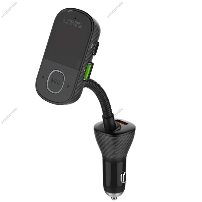 FM-трансмітер LDNIO C705Q Bluetooth 43W Black